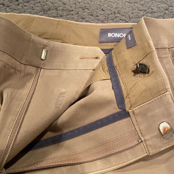 Bonobos Weekend Warrior Thursday Khaki Straight Leg Slacks Pants Size 35/36 - Picture 9 of 9